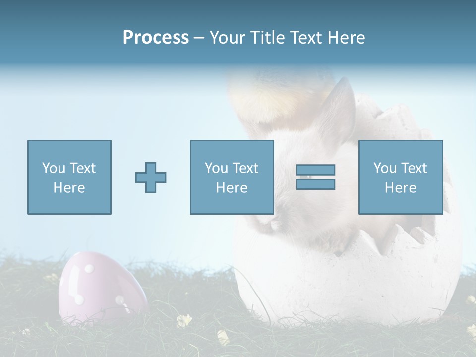 Sweet Easter Blue PowerPoint Template