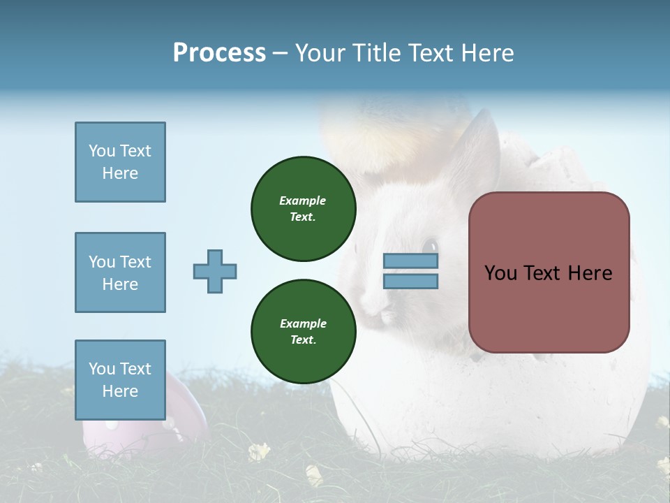Sweet Easter Blue PowerPoint Template
