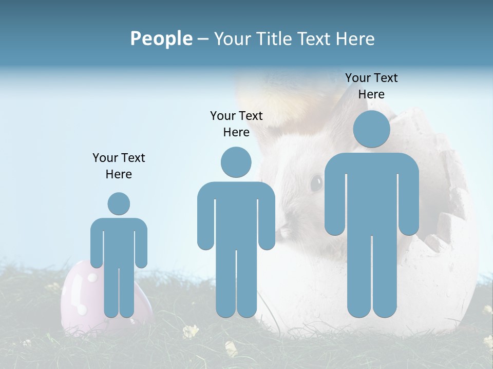 Sweet Easter Blue PowerPoint Template