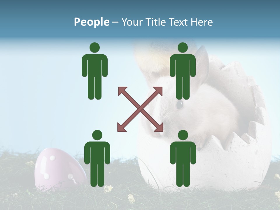 Sweet Easter Blue PowerPoint Template