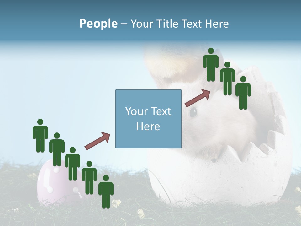 Sweet Easter Blue PowerPoint Template