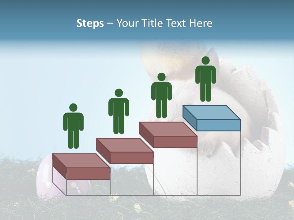 Sweet Easter Blue PowerPoint Template