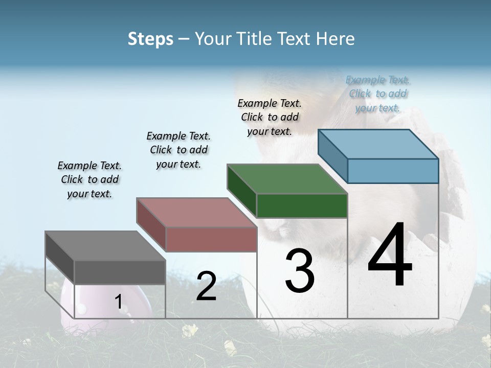 Sweet Easter Blue PowerPoint Template