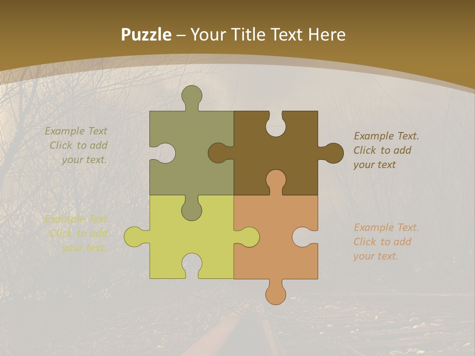 Tracks Rails Arrive PowerPoint Template