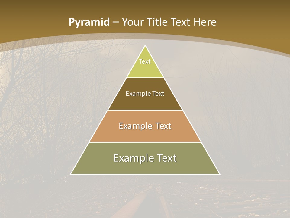 Tracks Rails Arrive PowerPoint Template