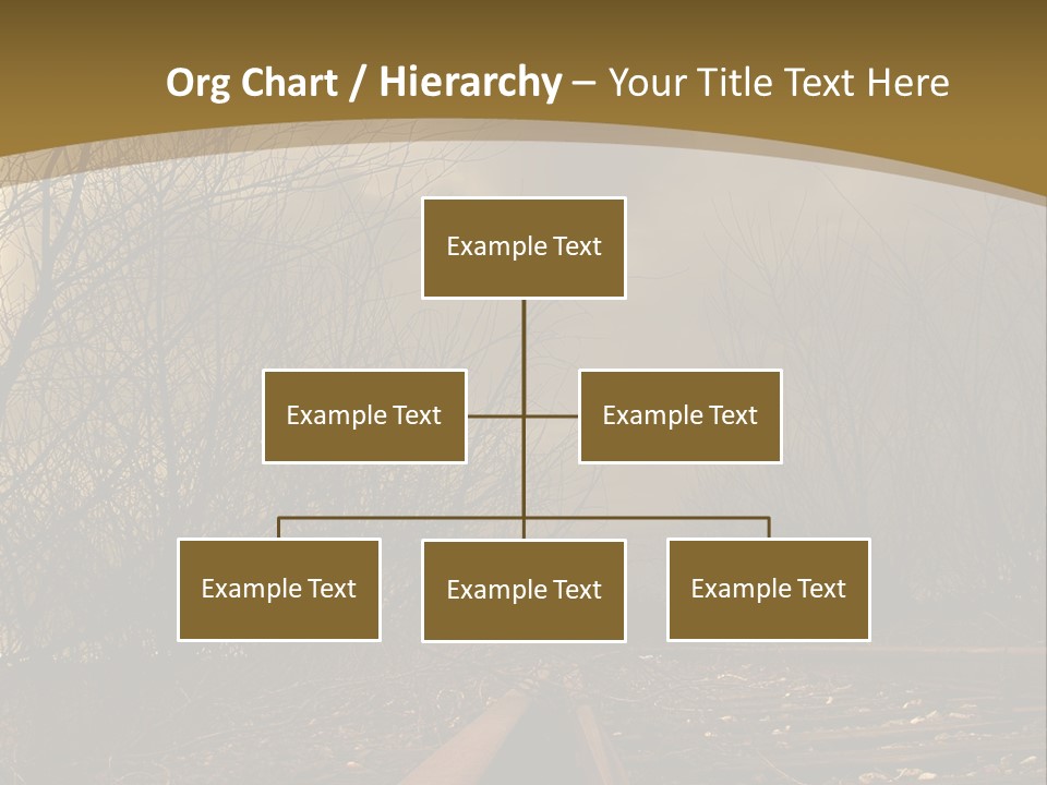 Tracks Rails Arrive PowerPoint Template