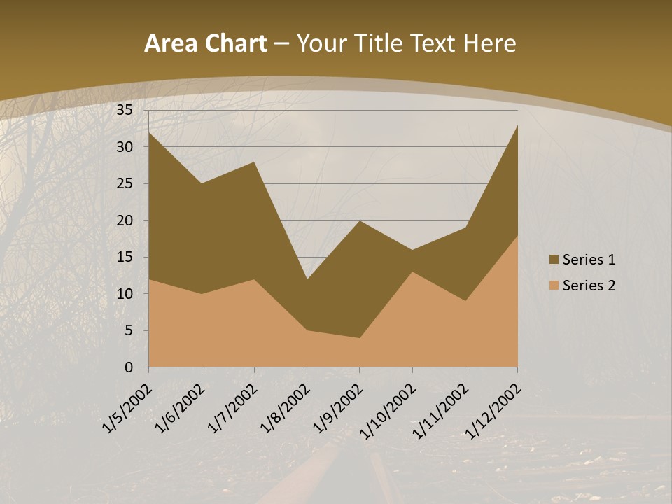 Tracks Rails Arrive PowerPoint Template