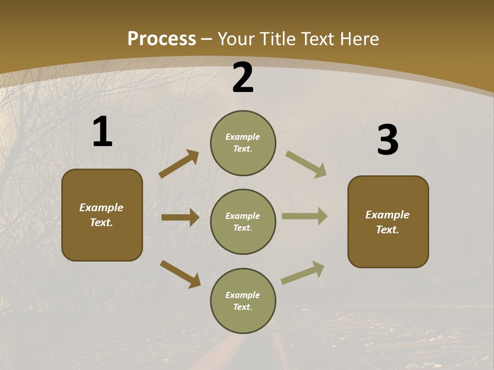 Tracks Rails Arrive PowerPoint Template