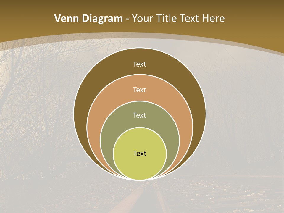 Tracks Rails Arrive PowerPoint Template