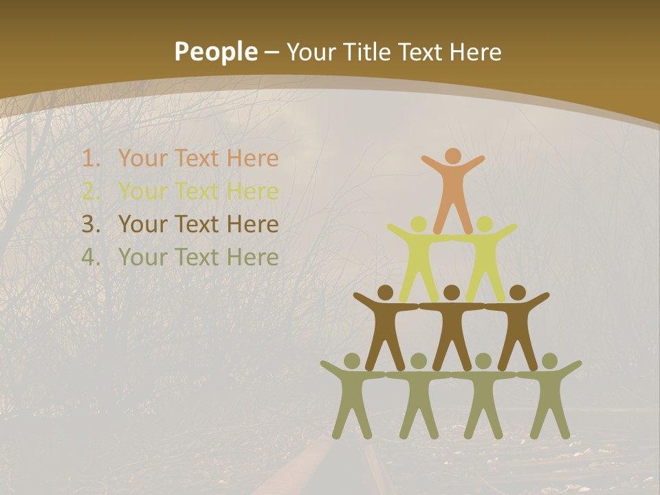 Tracks Rails Arrive PowerPoint Template