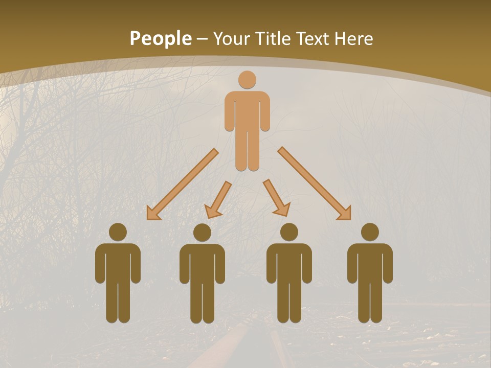 Tracks Rails Arrive PowerPoint Template