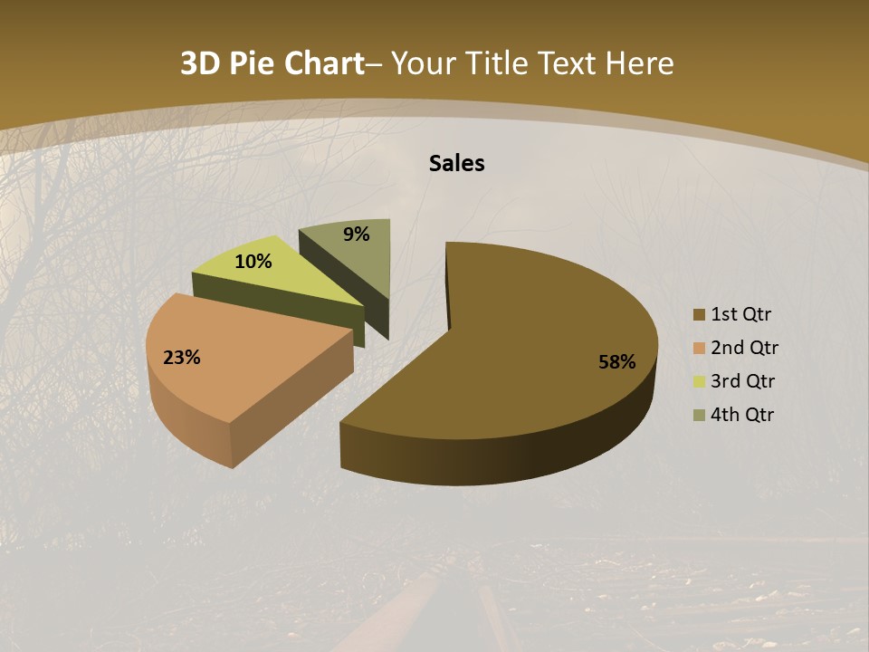 Tracks Rails Arrive PowerPoint Template