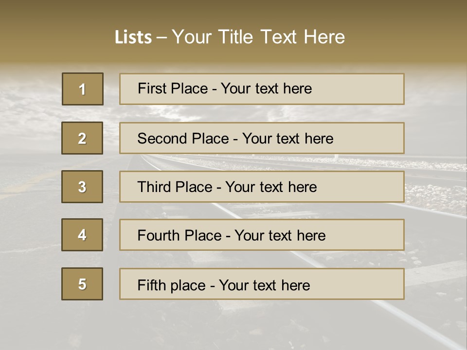 Industriale Lavoro Ferrovia PowerPoint Template