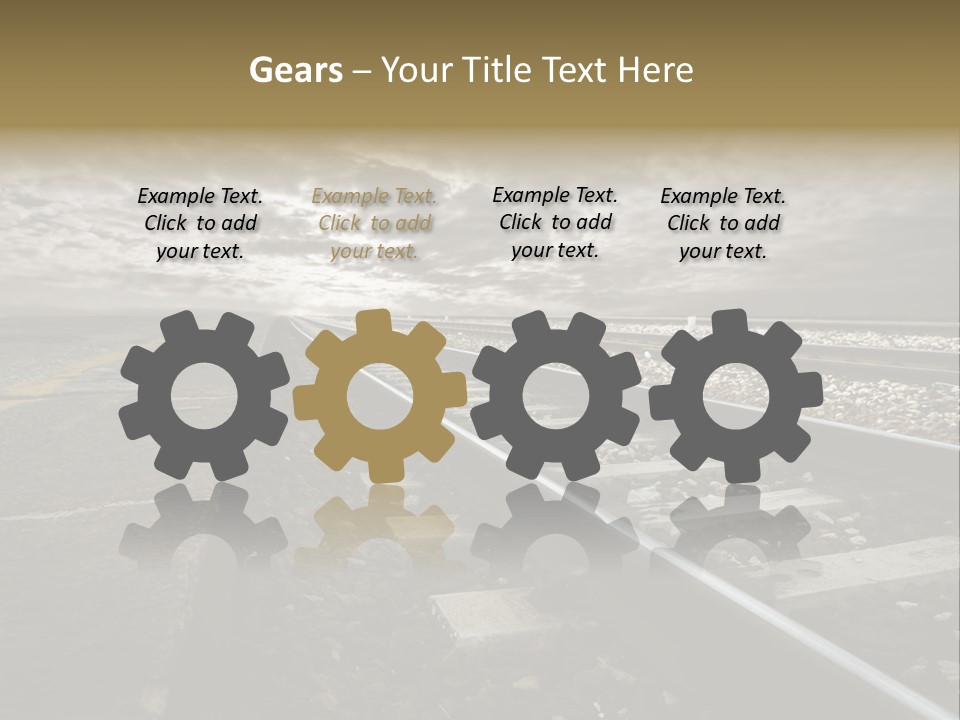 Industriale Lavoro Ferrovia PowerPoint Template