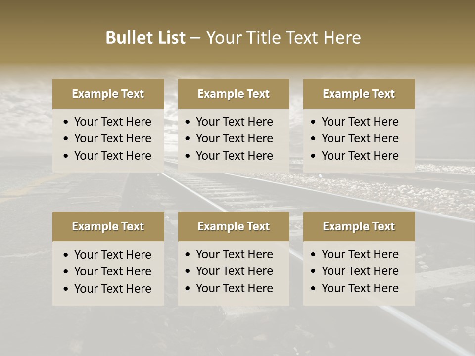 Industriale Lavoro Ferrovia PowerPoint Template