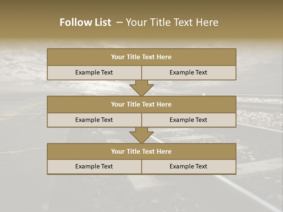 Industriale Lavoro Ferrovia PowerPoint Template