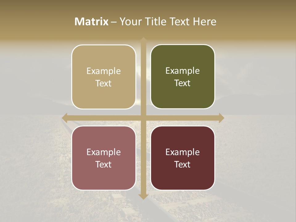 Unico Progresso Prospettiva PowerPoint Template