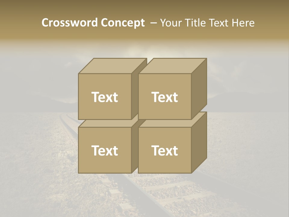 Unico Progresso Prospettiva PowerPoint Template