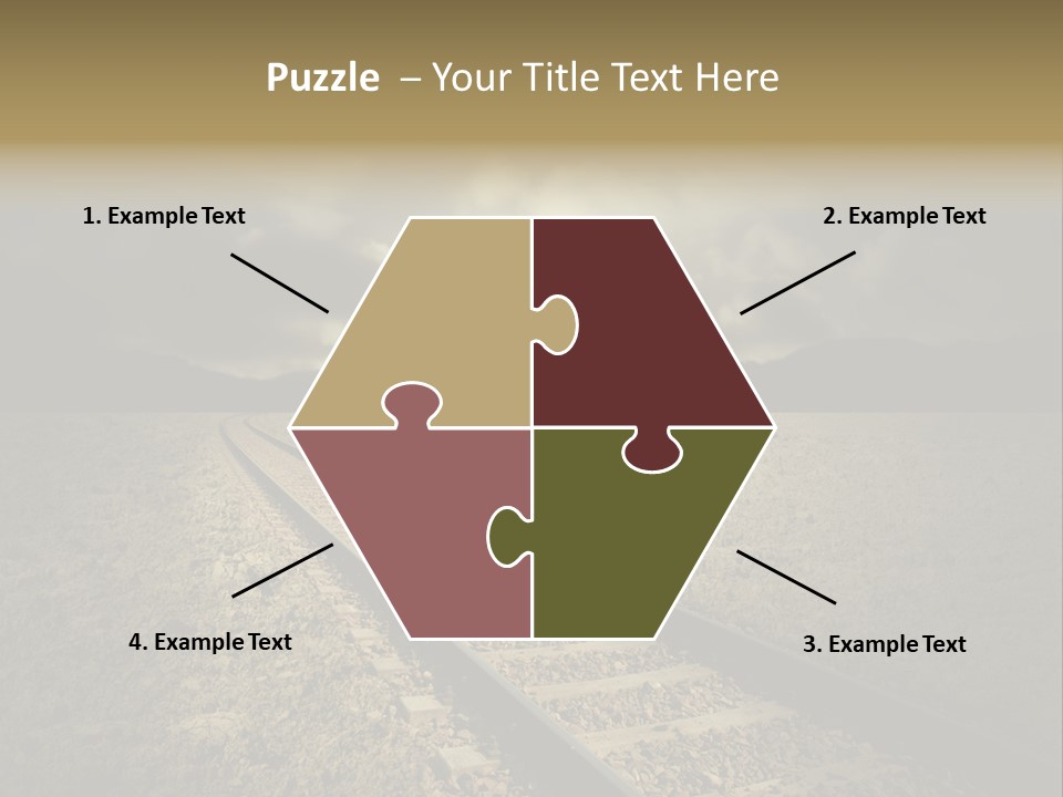 Unico Progresso Prospettiva PowerPoint Template