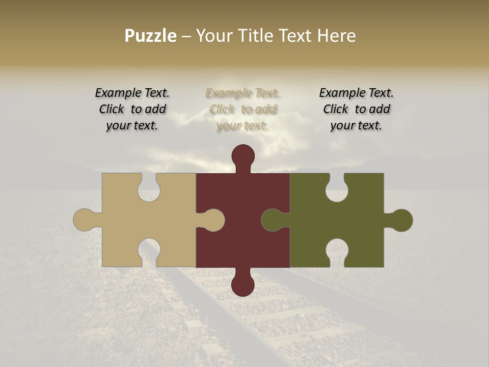 Unico Progresso Prospettiva PowerPoint Template