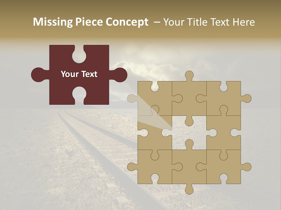 Unico Progresso Prospettiva PowerPoint Template