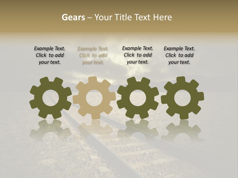 Unico Progresso Prospettiva PowerPoint Template