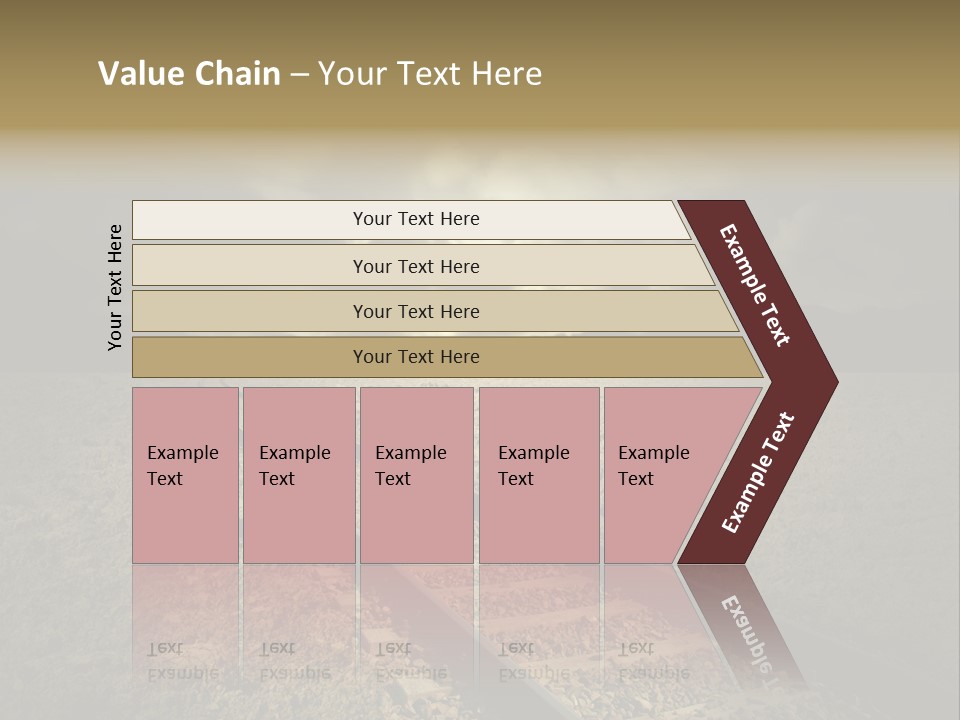 Unico Progresso Prospettiva PowerPoint Template