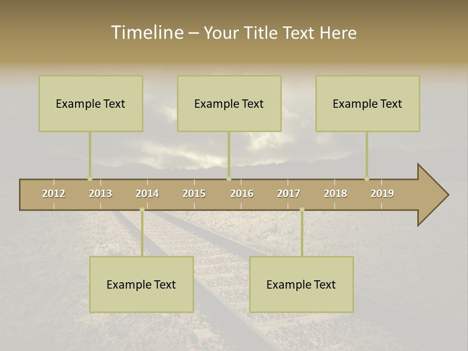 Unico Progresso Prospettiva PowerPoint Template