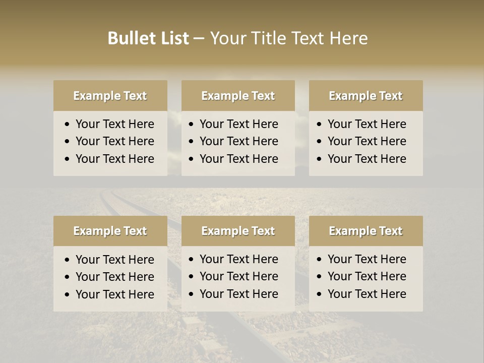 Unico Progresso Prospettiva PowerPoint Template
