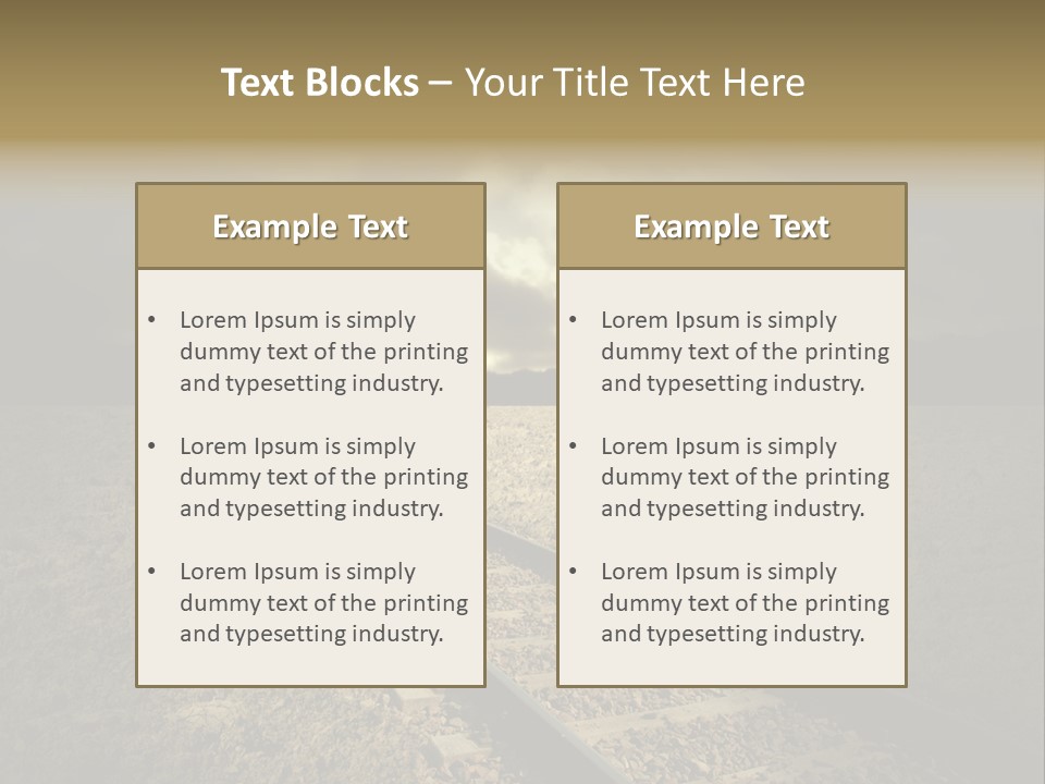 Unico Progresso Prospettiva PowerPoint Template