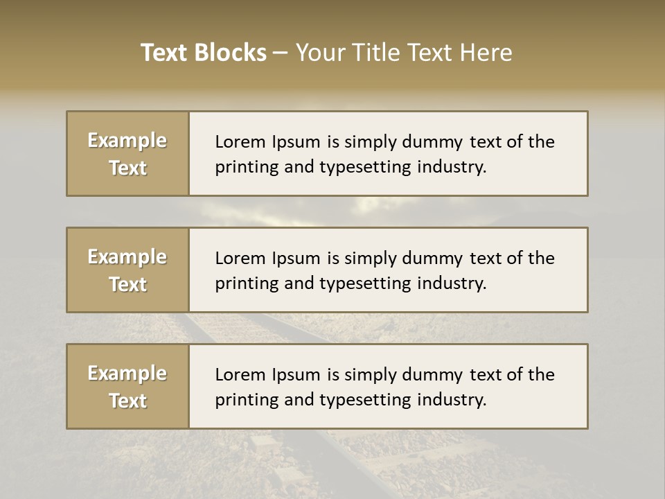 Unico Progresso Prospettiva PowerPoint Template
