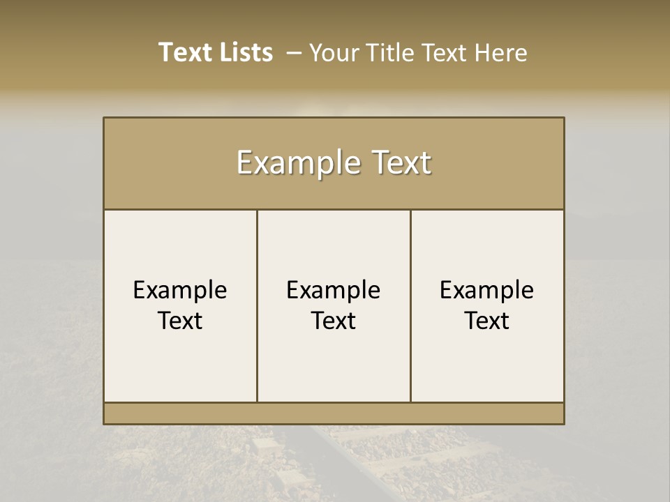 Unico Progresso Prospettiva PowerPoint Template