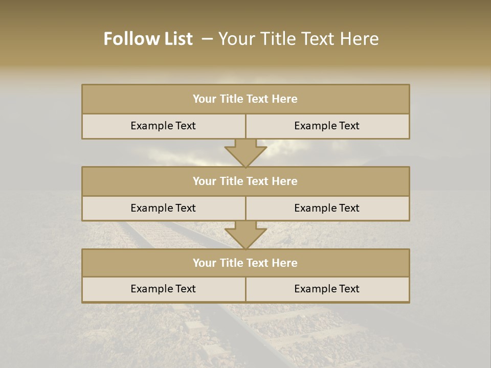 Unico Progresso Prospettiva PowerPoint Template