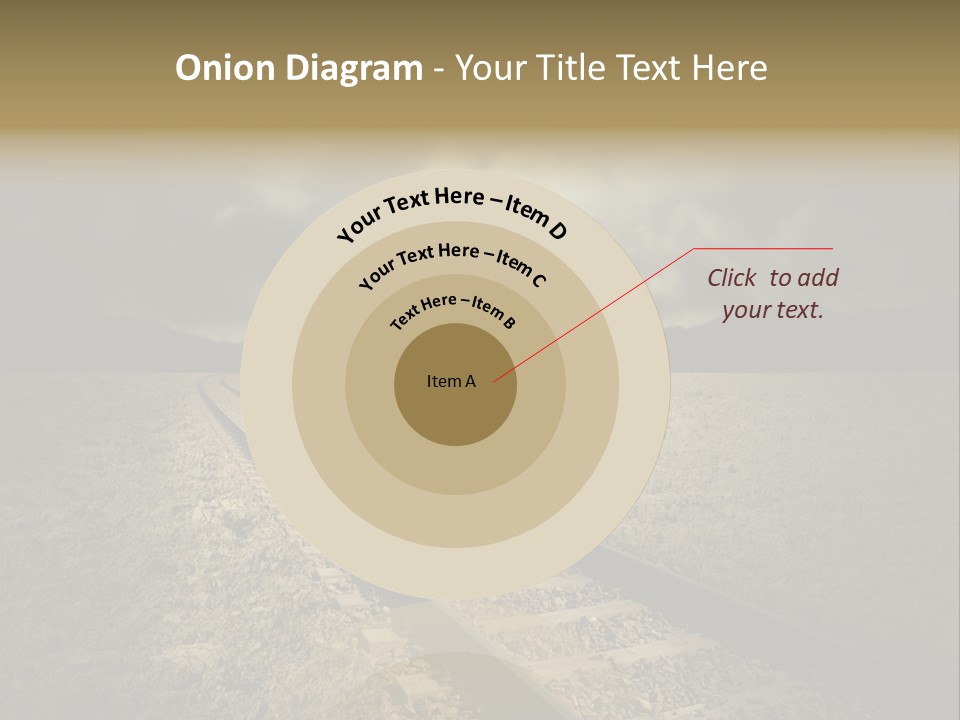 Unico Progresso Prospettiva PowerPoint Template