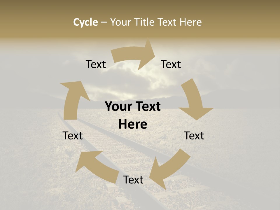 Unico Progresso Prospettiva PowerPoint Template