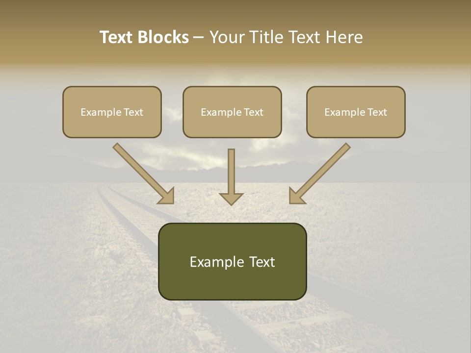 Unico Progresso Prospettiva PowerPoint Template