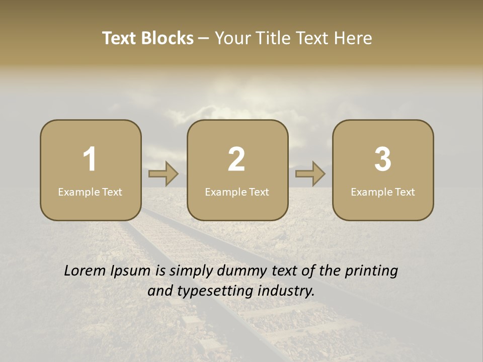 Unico Progresso Prospettiva PowerPoint Template