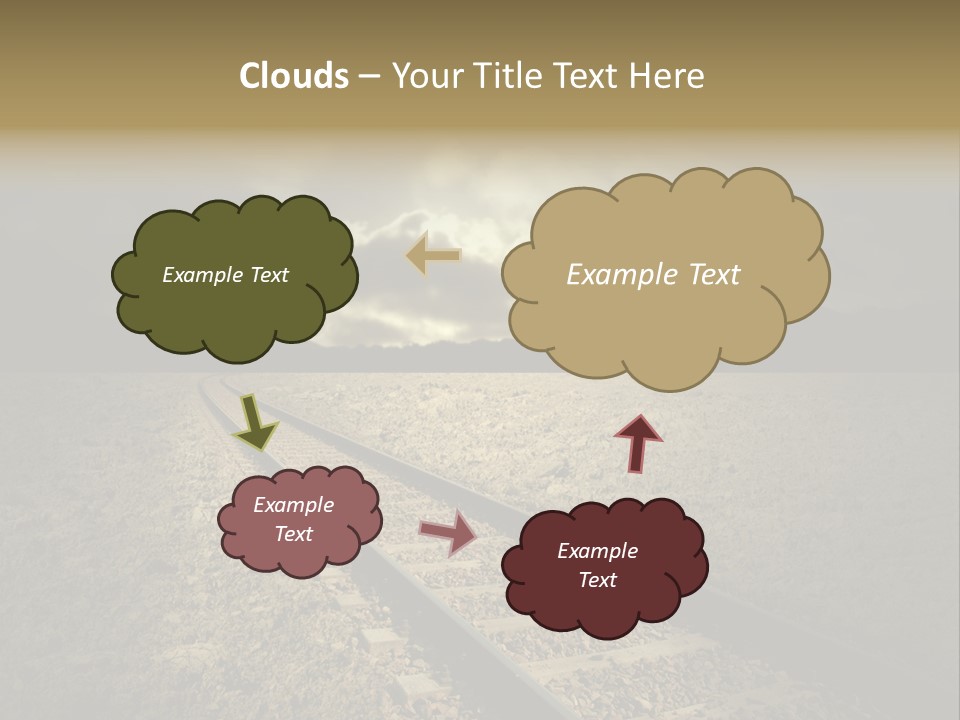 Unico Progresso Prospettiva PowerPoint Template