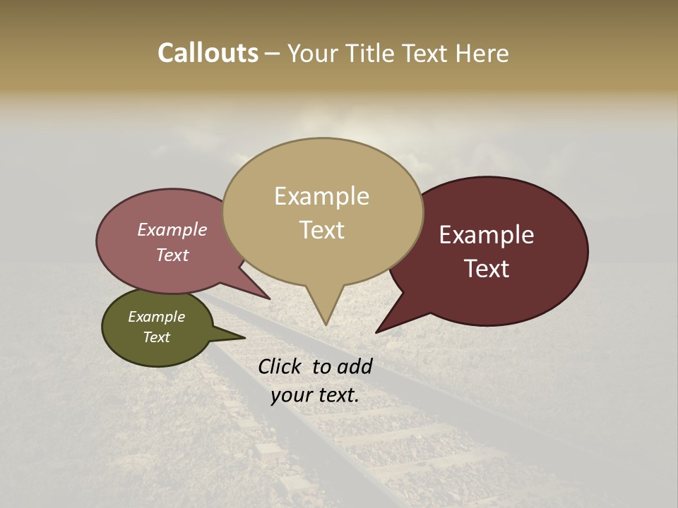Unico Progresso Prospettiva PowerPoint Template