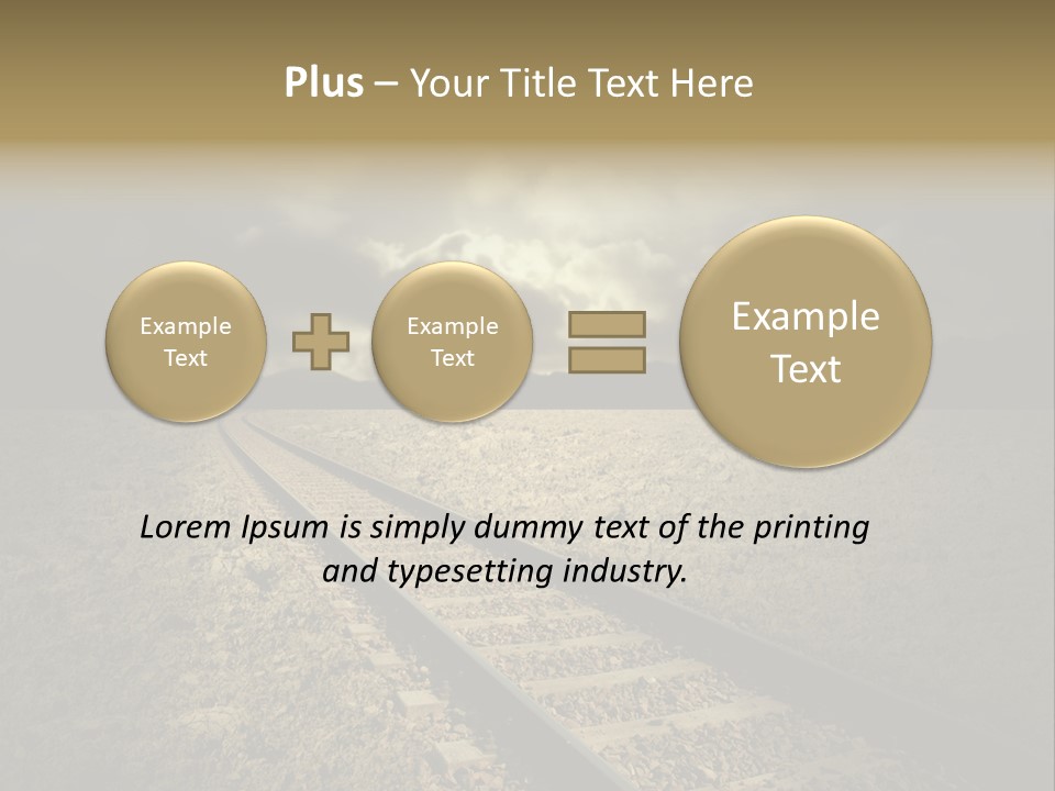Unico Progresso Prospettiva PowerPoint Template