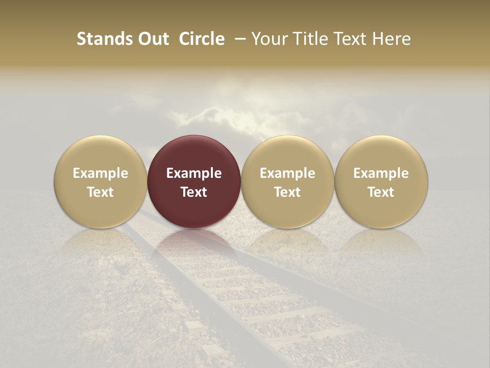 Unico Progresso Prospettiva PowerPoint Template