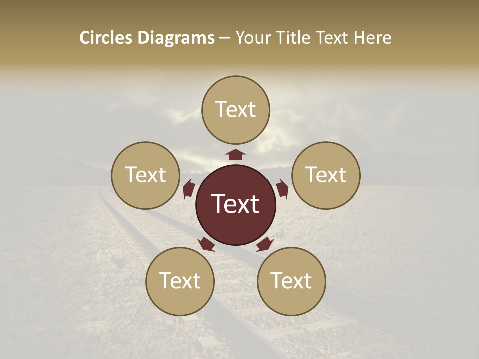 Unico Progresso Prospettiva PowerPoint Template