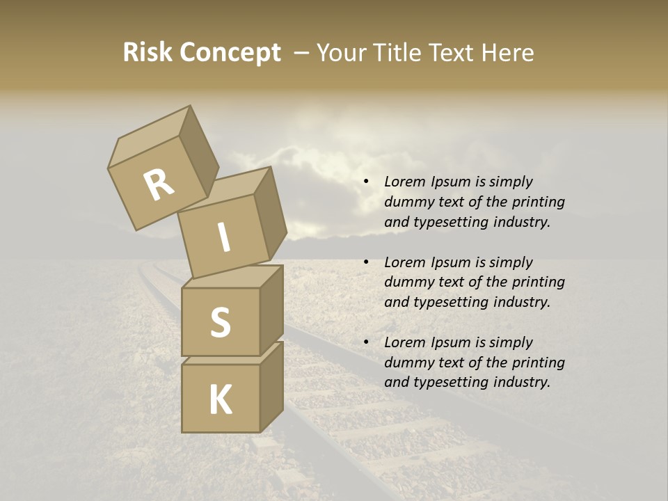 Unico Progresso Prospettiva PowerPoint Template