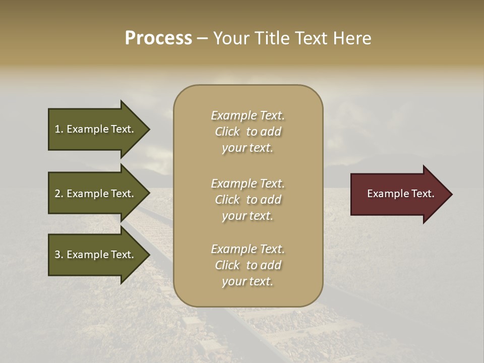 Unico Progresso Prospettiva PowerPoint Template