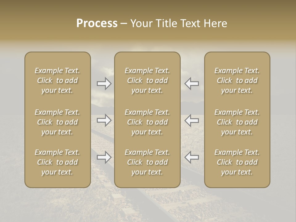 Unico Progresso Prospettiva PowerPoint Template