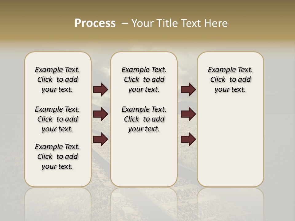 Unico Progresso Prospettiva PowerPoint Template