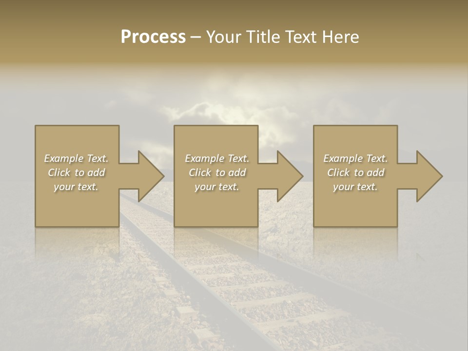 Unico Progresso Prospettiva PowerPoint Template