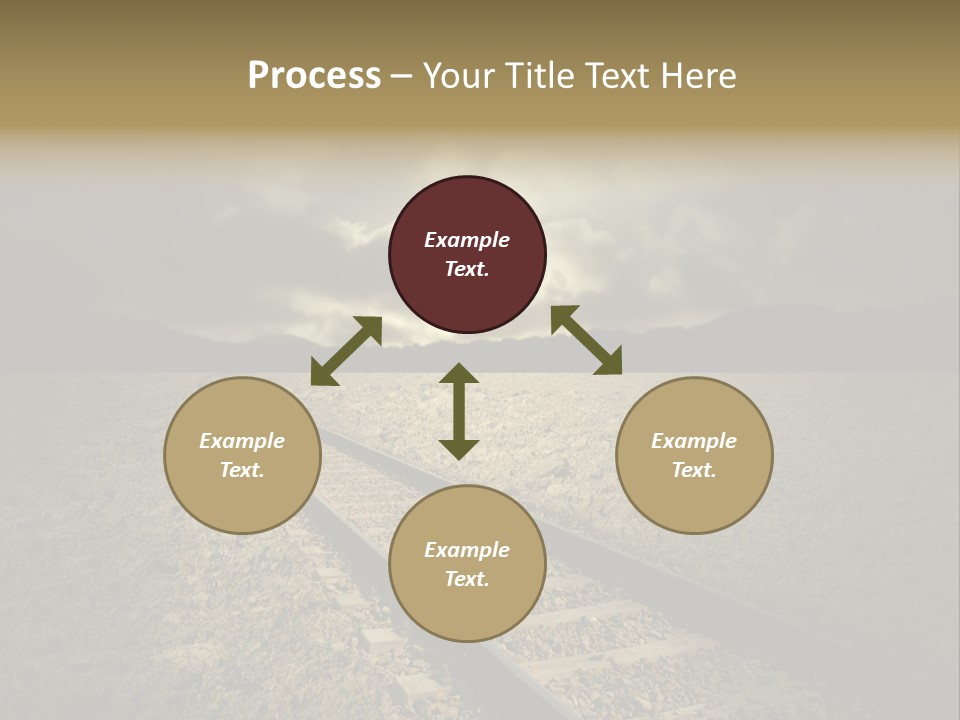 Unico Progresso Prospettiva PowerPoint Template