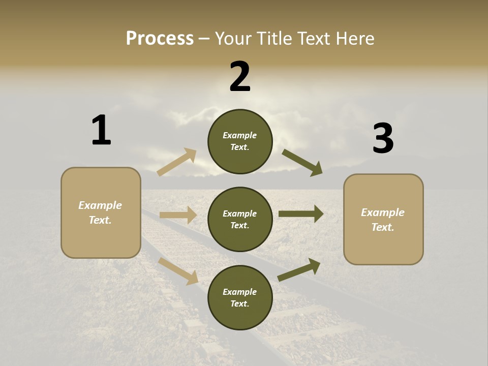 Unico Progresso Prospettiva PowerPoint Template