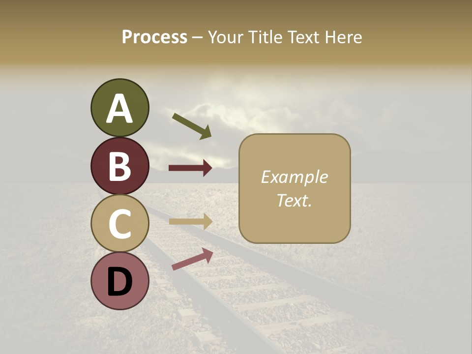 Unico Progresso Prospettiva PowerPoint Template